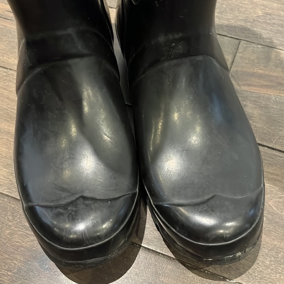 Hunter Original Gloss Tall Rain Boots with Fleece Liners - Picture 4 of 11